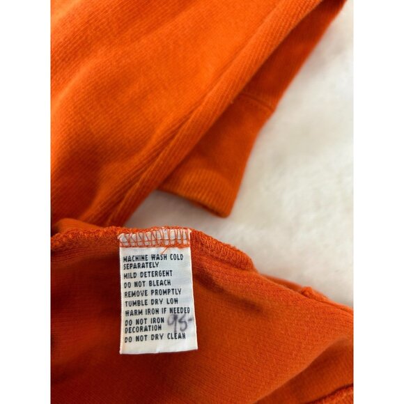 Polo Ralph Lauren 1/4 Zip Estate Rib Knit Orange Pullover SmallBrown/Fleshy Pony - Picture 2 of 8
